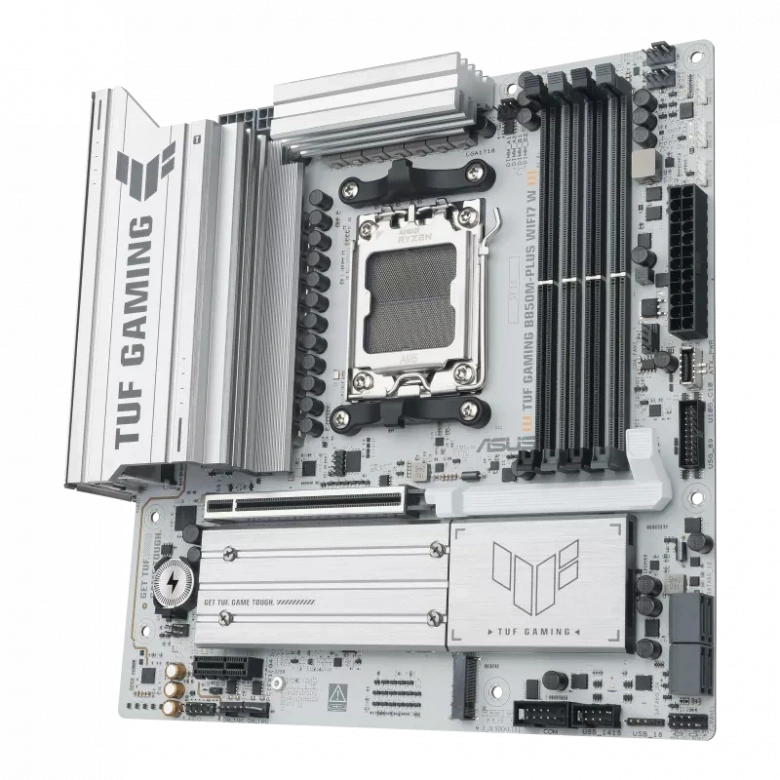 ASUS TUF GAMING B850M-PLUS WIFI 7 AMD ANAKART BEYAZ