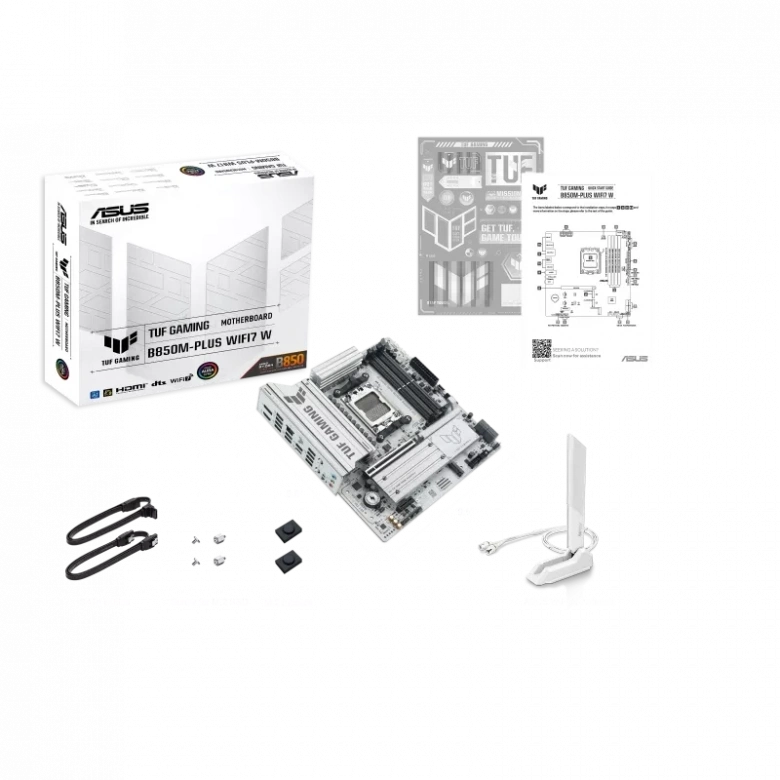 ASUS TUF GAMING B850M-PLUS WIFI 7 AMD ANAKART BEYAZ