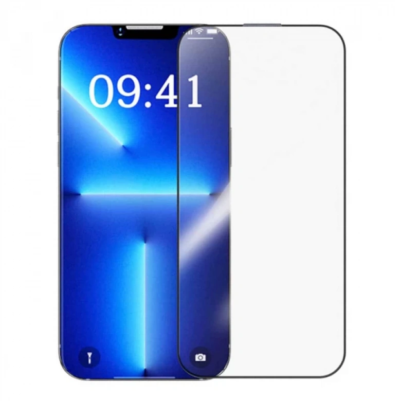 Baseus Crystalline iPhone 14 - 13-13 Pro için Parlama Önleyici Tempered Cam Ekran Koruyucu