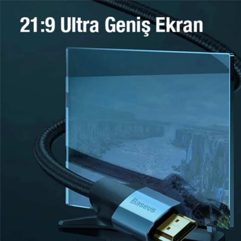 Baseus Enjoyment Series 4K Male To 4K Male HDMI Kablosu 50cm