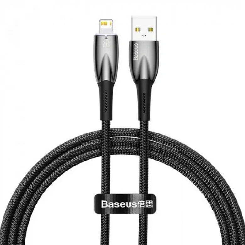 Baseus Glimmer Series iPhone Lightning to USB Hızlı Data Şarj Kablosu 1mt