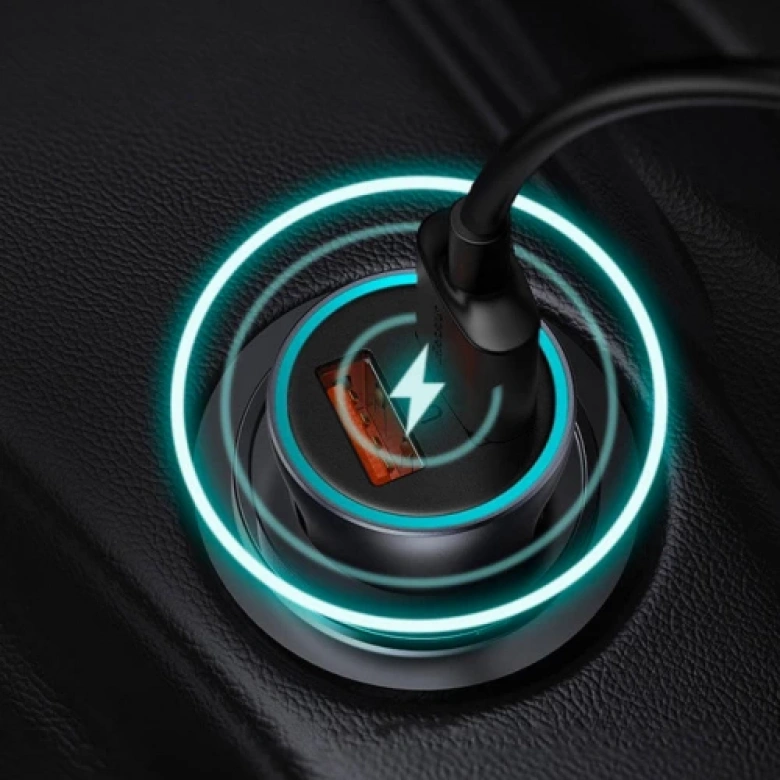 Baseus Golden Contactor Dual 60W Type-C+ USB Hızlı Araç Çakmaklık Şarjı