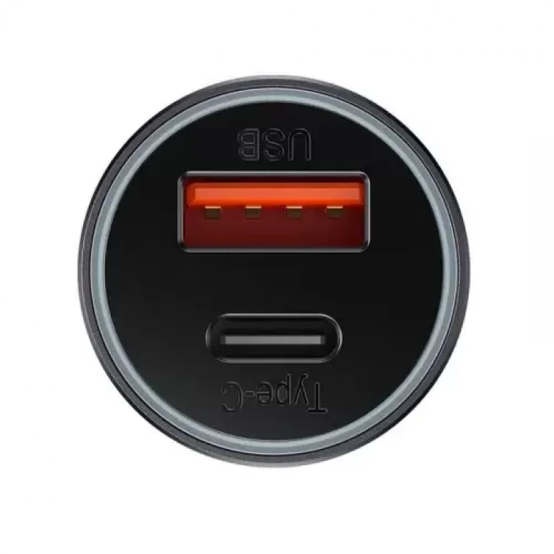 Baseus Golden Contactor Dual 60W Type-C+ USB Hızlı Araç Çakmaklık Şarjı