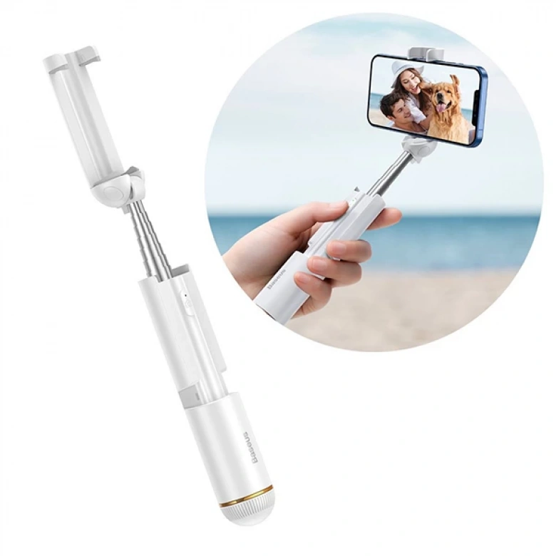 Baseus Mini Bluetooth Teleskobik Katlanabilir Selfie Stick Kablosuz Monopod