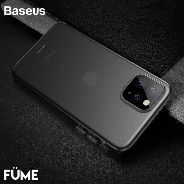 Baseus Wing Case İPhone 11 Pro Max 6.5 Kılıf Ultra İnce Lux Mat Şeffaf Kılıf