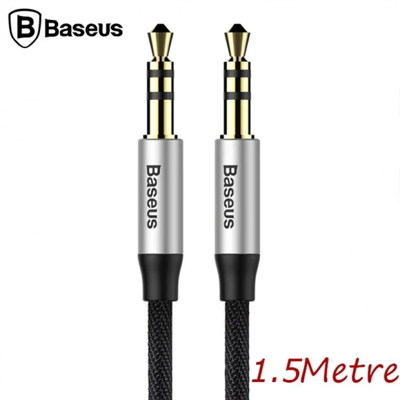 Baseus Yiven M30 3.5mm Aux Kablo 1.5 metre Halat Aux Kablo