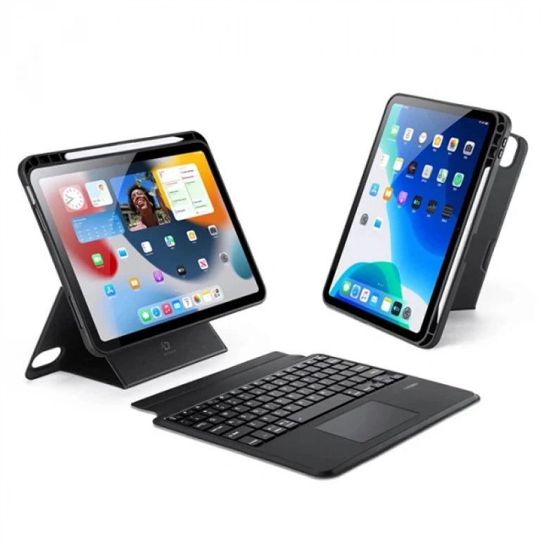 Dux Ducis iPad 10(2022) DK Series Kablosuz Bluetooth Klavye Touchpad Kılıf
