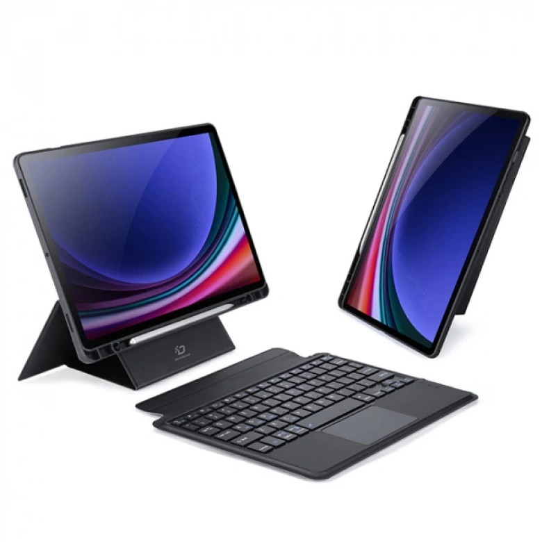 Dux Ducis Samsung Tab S9 (X710-X716B) DK Series Kablosuz Bluetooth Klavye Touchpad Kılıf