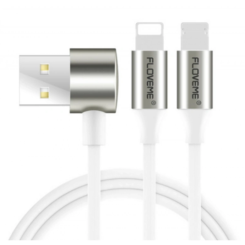 Floveme 2 İn1 İPhone 14-13-12,11 Ve Micro Usb Şarj Kablosu