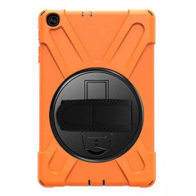 Galaxy Tab A7 10.4 SM-T500-T505-T507 Kılıf Shockproof 3 Katmanlı Standlı Zırh Kılıf Kalem Yerli