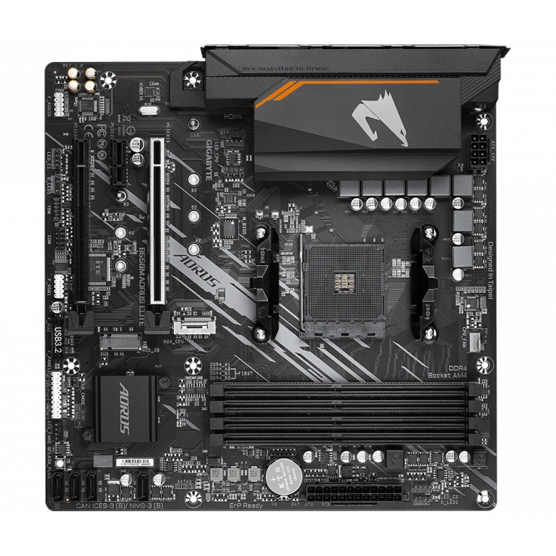 GIGABYTE B550M-AORUS-ELITE DDR4 4733(OC) HDMI AM4