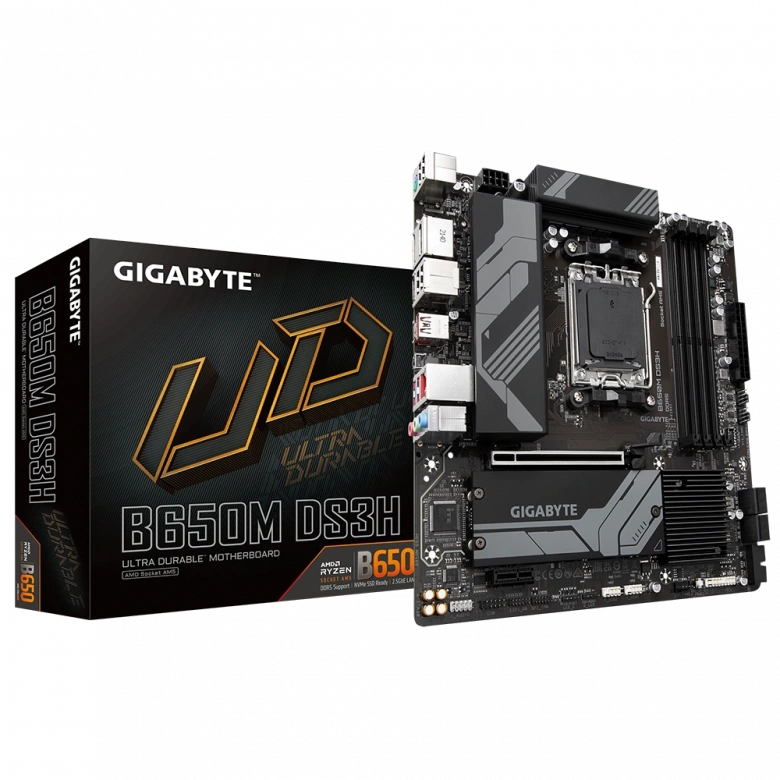GIGABYTE B650M DS3H DDR5 6400MHZ(OC) M.2 mATX AM5