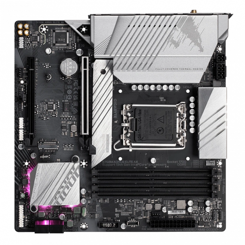 GIGABYTE B760M AORUS ELITE AX 5333MHz(OC) DDR5 M.2 mATX 1700p