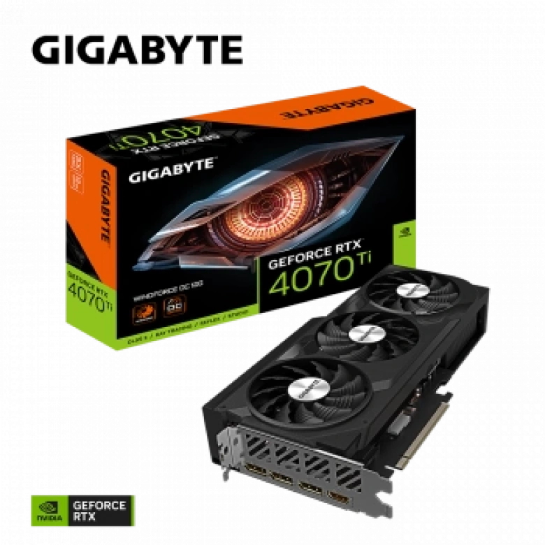 GIGABYTE GV-N407TWF3OC-12GD RTX4070 Ti 12GB GDDR6X HDMI DP 192BİT