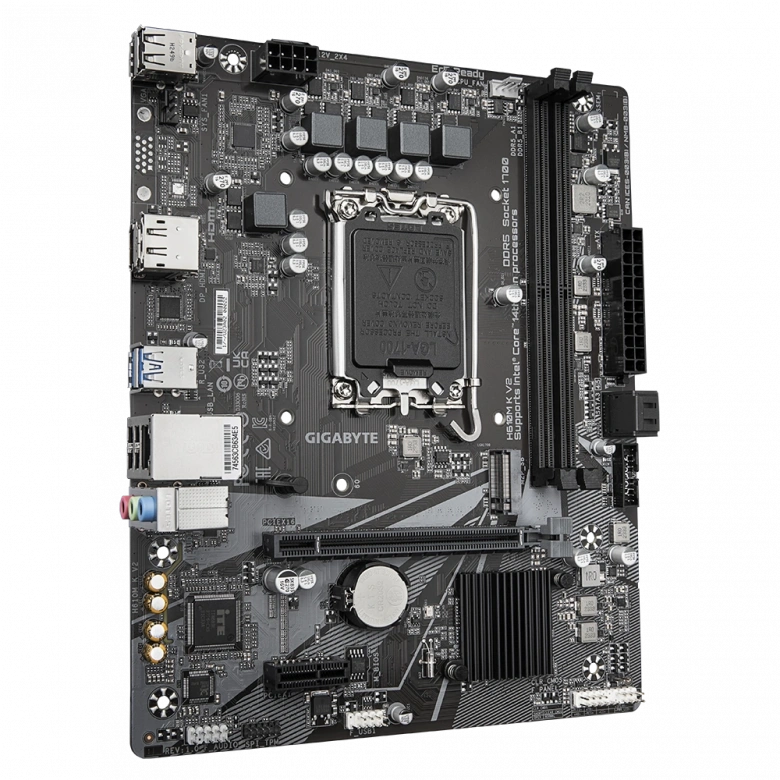 GIGABYTE H610M K V2 D5 4800Mhz M.2 HDMI/DP MATX 1700P