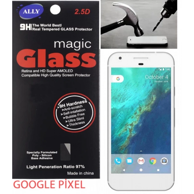 Google Pixel Tempered Kırılmaz Cam Ekran Koruyucu