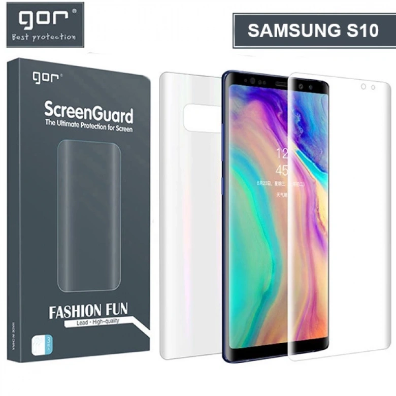 Gor Sm Galaxy S10 3d Kavisli Ön Arka Darbe Emici Full Pet Koruyucu