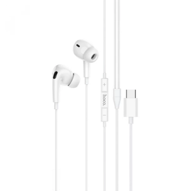 HOCO M101 Pro Crystal Type-C Kulakiçi Mikrofonlu Kablolu Kulaklık
