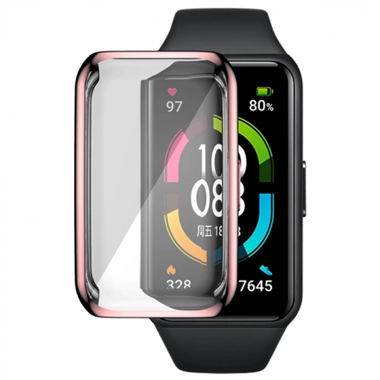 Huawei Honor Band 6  360 Koruma Ultra İnce Silikon Kılıf