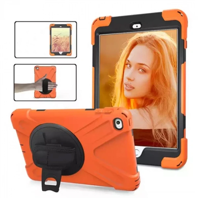 İpad Mini 4- 5 Shockproof 3 Katmanlı Standlı Zırh Kılıf