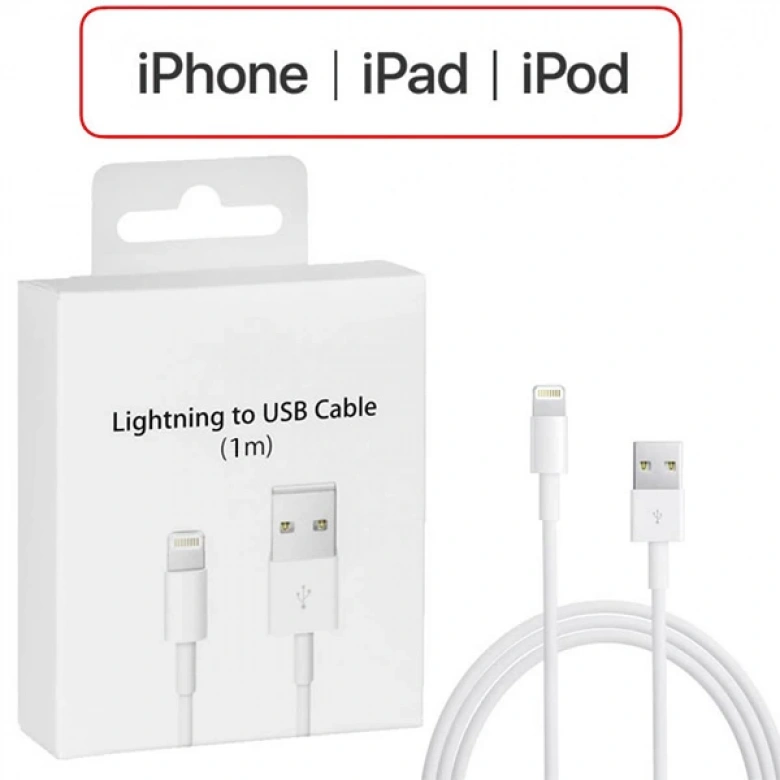 İPhone 14-13-12-11 XR XS 8-7 Lİghtİng 1metre Usb Şarj Kablosu