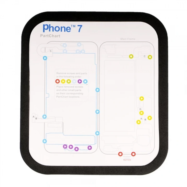 İphone 6,6 Plus,6s, 6s Plus 7,7plus Mıknatıslı Çalışma Hasırı 16x17cm