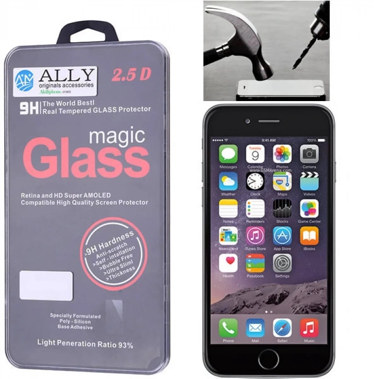 İPhone 6Plus -İPhone 6s Plus Kırılmaz Cam Ekran Koruyucu-Tempered Cam