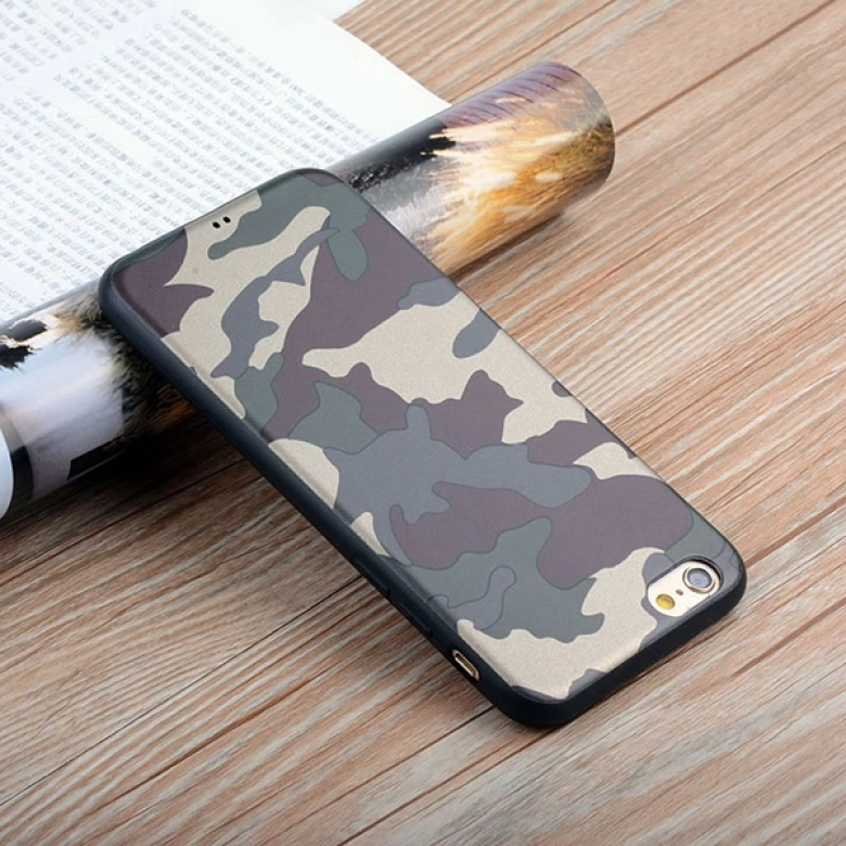 İPhone  6S Plus-6 Plus  Kamuflaj Darbe Emici Silikon Kılıf