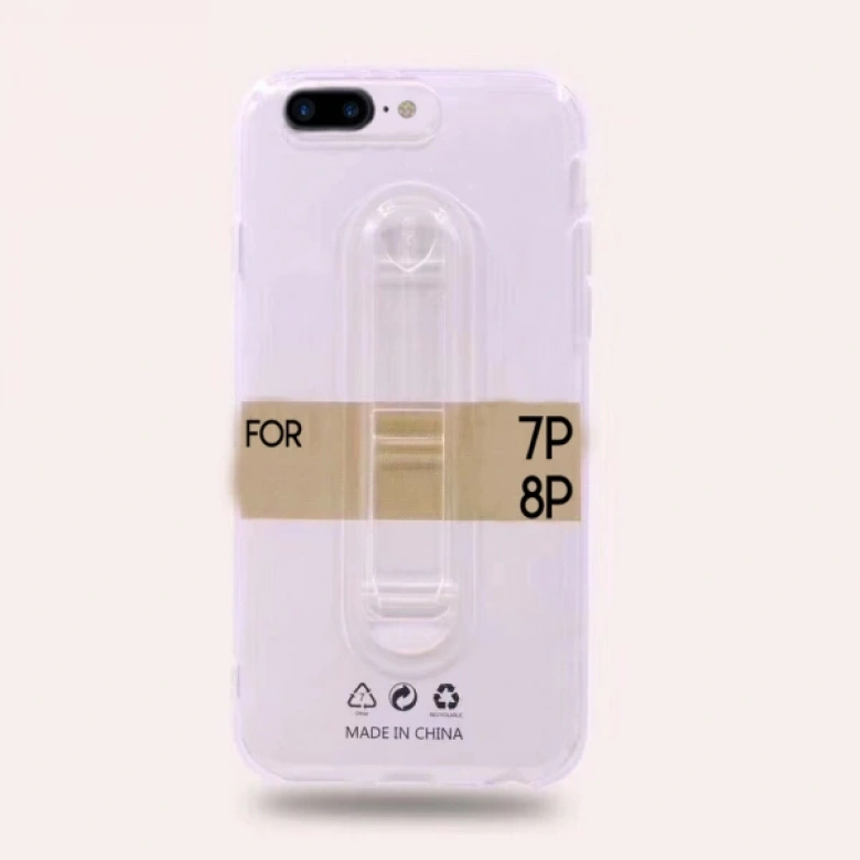 İphone 7 Plus,İphone 8 Plus Selfie Yüzüklü Şeffaf Silikon Kılıf