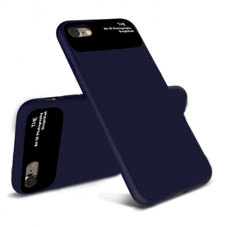 iPhone SE3-SE2 İPhone 8-7 Kılıf Fit Premium Silikon+ Cam Kılıf