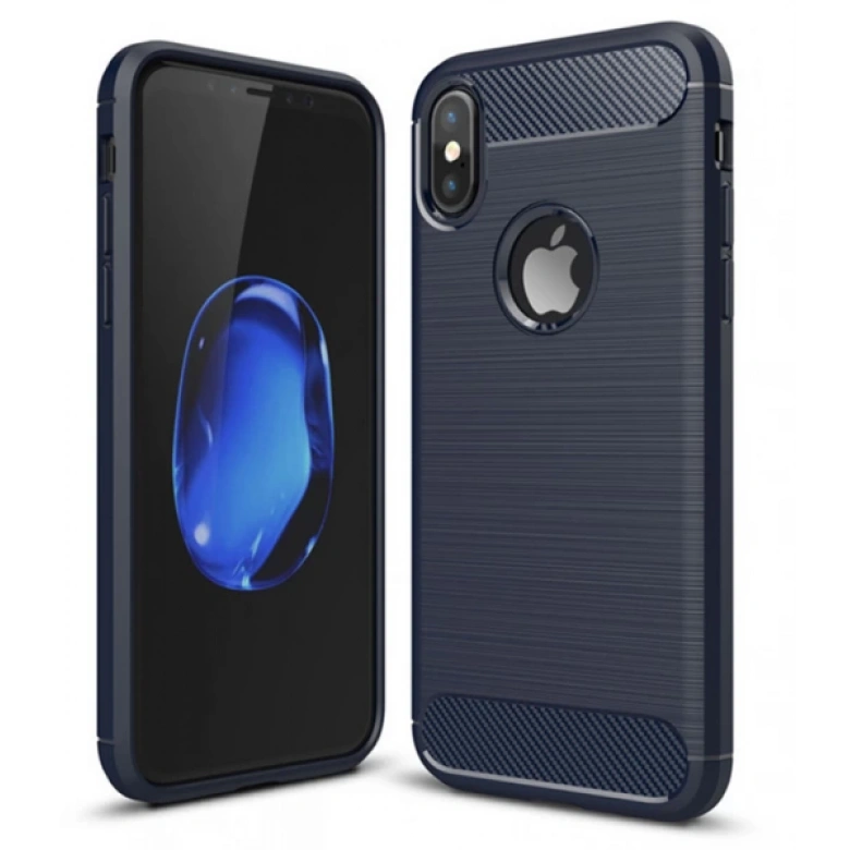 İphone X,XS Dark Ultra Koruma Karbon Fiber Silikon Kılıf