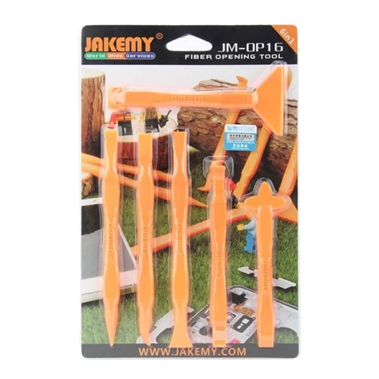 JAKEMY JM-OP16 6 Parça Fiber Tablet Telefon Açma Aparatı Set
