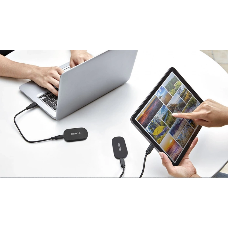 1TB KIOXIA EXCERİA PLUS G2 1050/1000MB/s USB 3.2 GEN2 TYPE-C TAŞINABİLİR SSD DİSK LXD20K001TG8