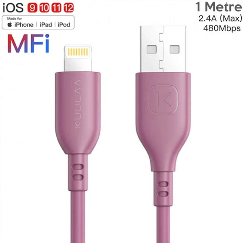 KUULAA 1M MFI Sertifikalı İPhone Usb Şarj  kablosu