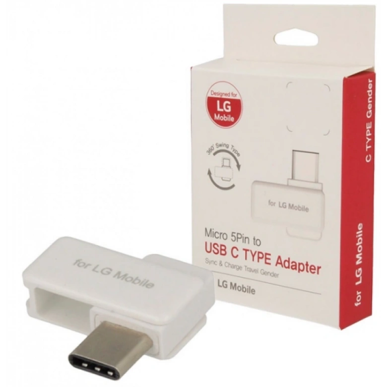 Lg Micro Usb To Type-C Çeviriçi Başlık Adaptör (or)
