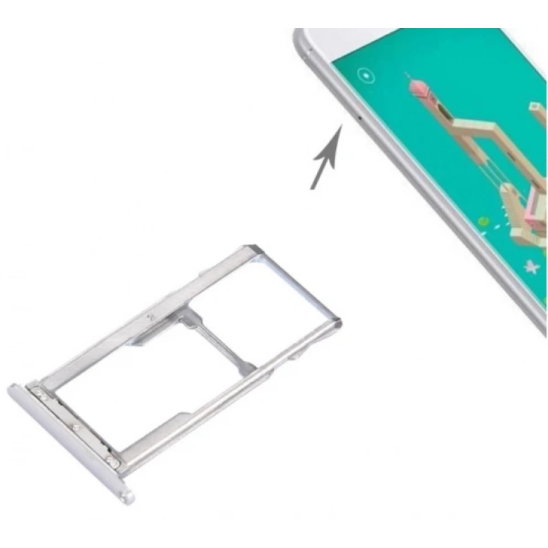 Meizu M3 Note Sim Hafıza Kart Kapağı Tutucu