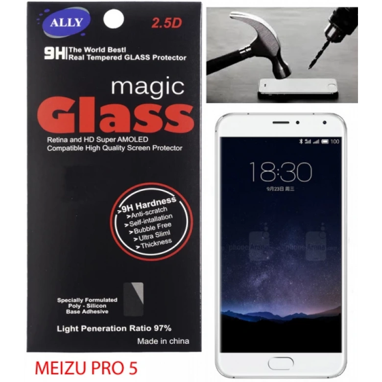 Meizu Pro 5 Tempered Kırılmaz Cam Ekran Koruyucu