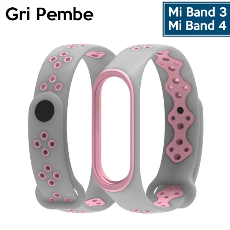 Mijobs Xiaomi Mi Band 4-3 Delikli Bileklik Kayış Kordon