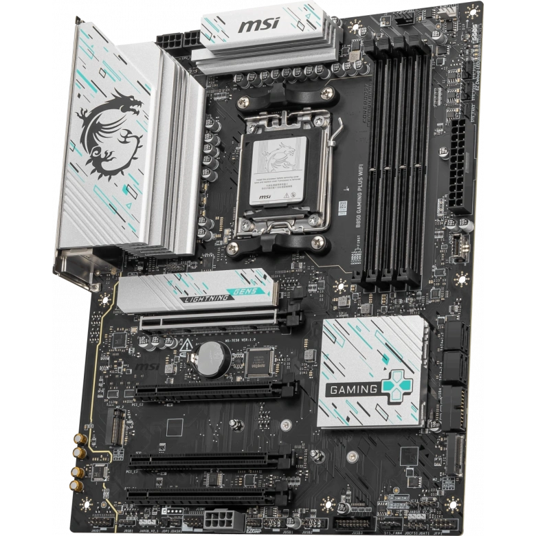 MSI B850 GAMING PLUS WIFI AM5 DDR5 8200MHZ(OC) DP 3x M.2 USB 10Gbs 5G LAN WI-FI 7 ATX