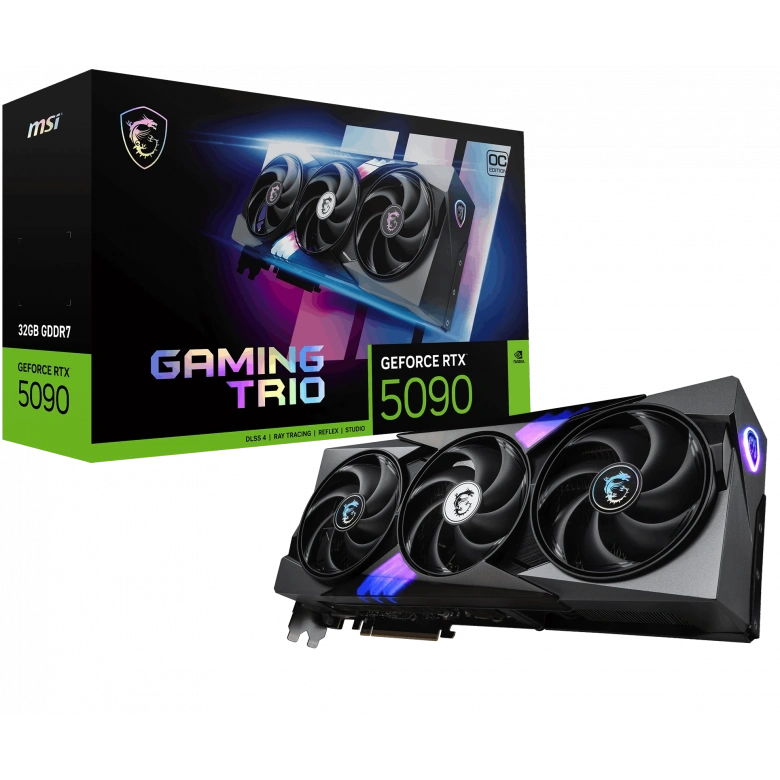 MSI GEFORCE RTX 5090 32G GAMING TRIO OC GDRR7 256 B DX12 PCIE 5.0 X16 (3XDP 1XHDMI)