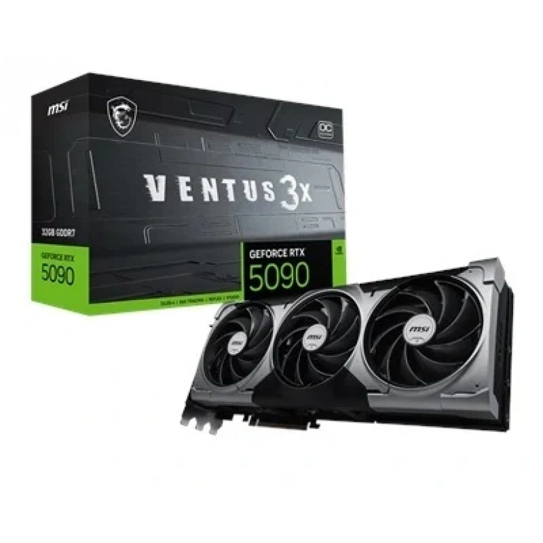 MSI GEFORCE RTX 5090 32G VENTUS 3X OC GDRR7 512B DX12 PCIE 5.0 X16 (3XDP 1XHDMI)