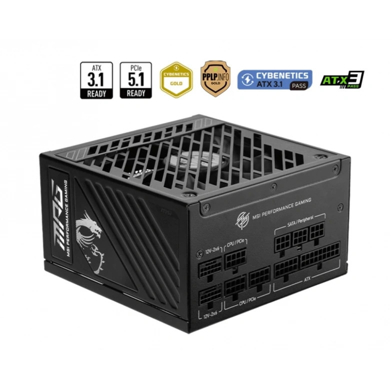 MSI MPG A1000GS PCIE5 1000W 80+ GOLD  FULL MODULER