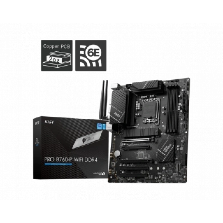 MSI PRO B760-P DDR4 II 5333(OC) PCI-E M.2 HDMI DP ATX 1700P