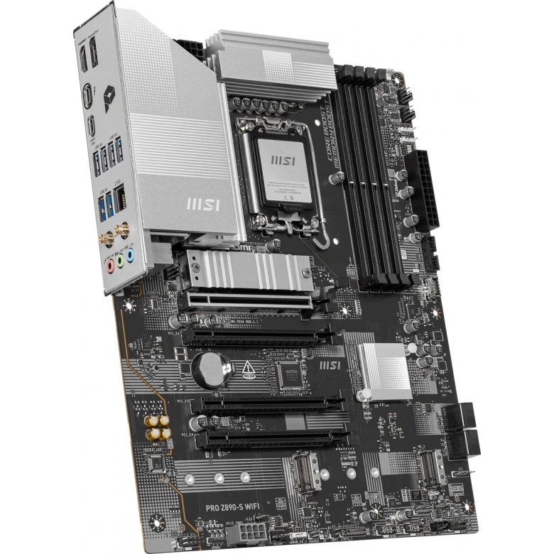 MSI PRO Z890-S WIFI PZ DDR5 8800MHZ(OC) USB 20Gbps 3xM.2 1xTB4 HDMI DISPLAY 2.5G LAN WIFI7 ATX 1851P