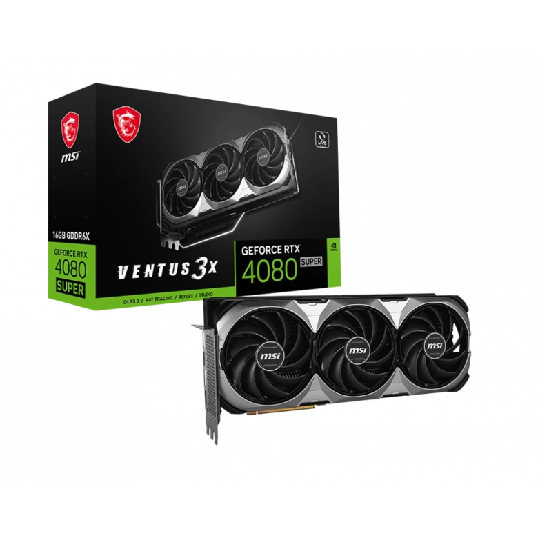 MSI RTX 4080 SUPER 16G VENTUS 3X OC 16GB GDDR6X HDMI DVI DP 256Bit