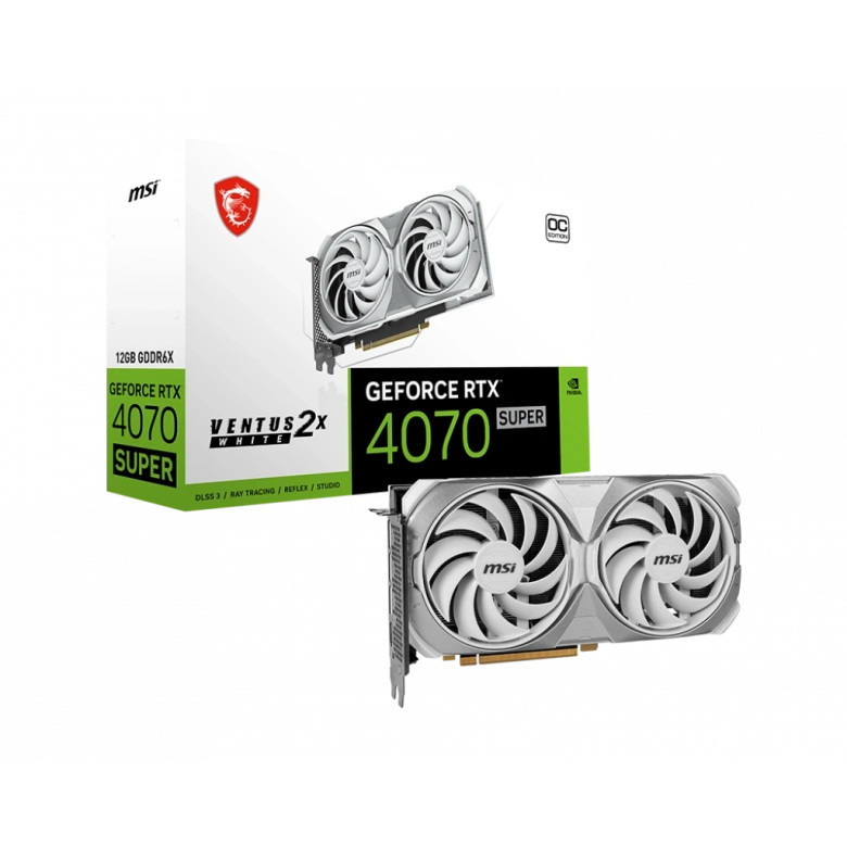MSI WHITE GEFORCE RTX 4070 SUPER VENTUS 2X 12G OC