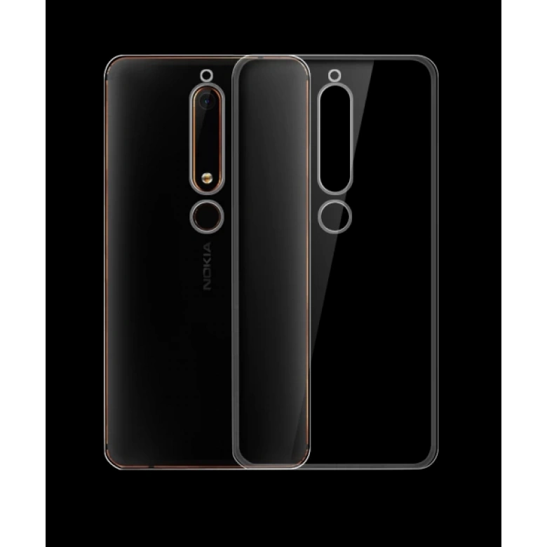Nokia 5.1 Soft Şeffaf Ultra Slim Fit Silikon Kılıf