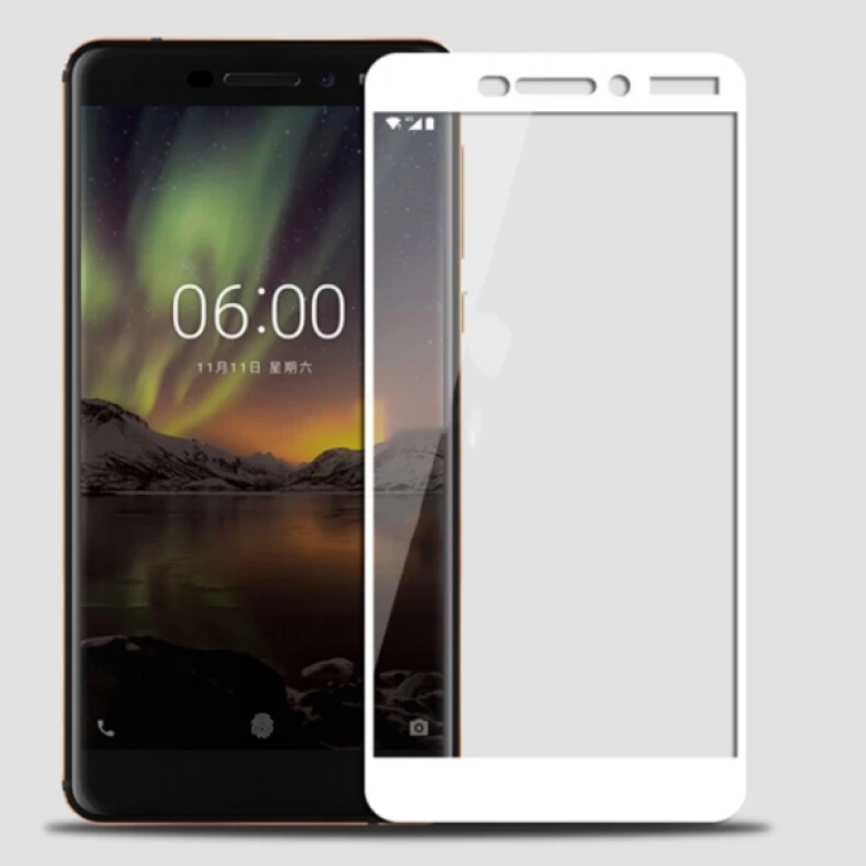 Nokia 6 N6 2018 3d Full Kaplama Kırılmaz Cam Ekran Koruyucu