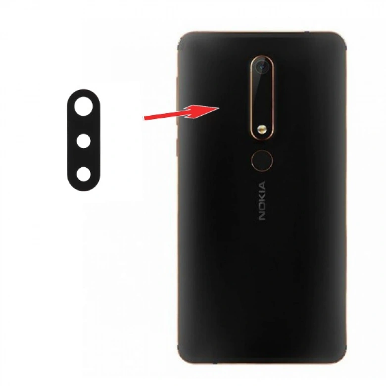 Nokia 6.1- X6 Arka Kamera Lens