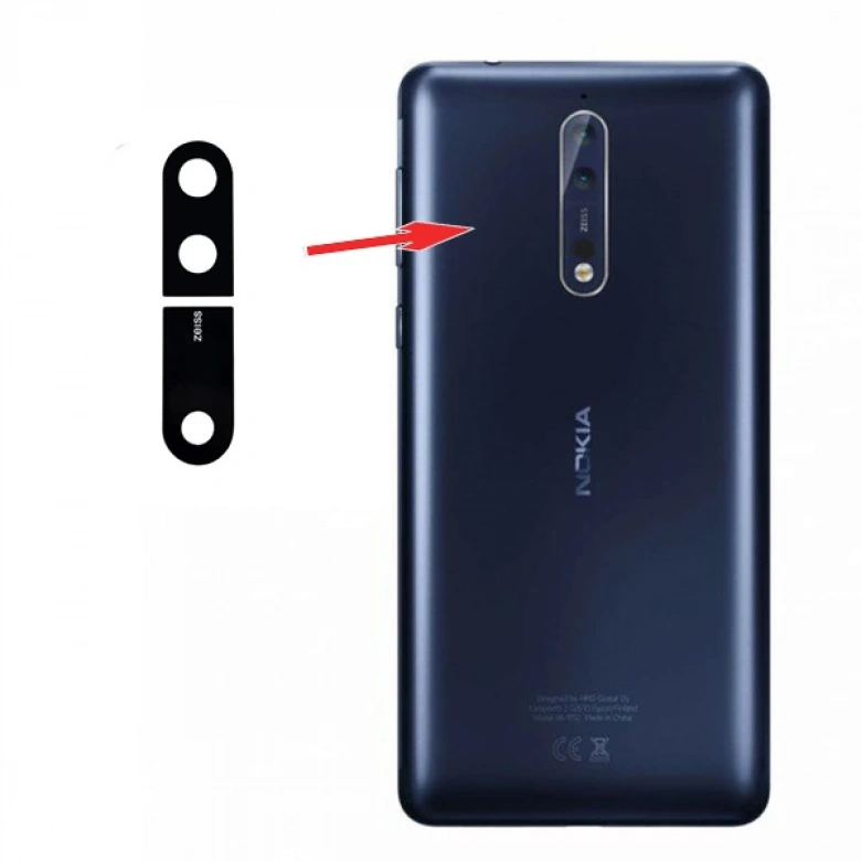 Nokia 8 (ta-1012) Arka Kamera Lens
